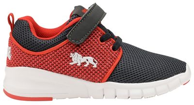 Boys' charcoal/red 'Sivas' lace up boys trainers